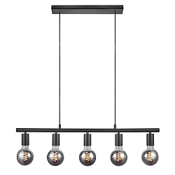 Plafondarmatuur PACO E27 IP20, zwart 