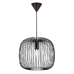 Pendelarmatuur BERONI 40 E27 IP20, zwart 