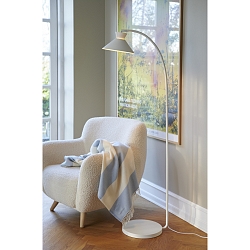 floor lamp DIAL E27 IP20, white 