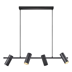 Pendelarmatuur ALANIS 4-vlams GU10 IP20, zwart 