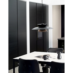 Pendelarmatuur CARMEN E27 IP20, zwart mat 