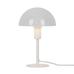 Tafelarmatuur ELLEN MINI halfrond, met Schakelaar, met Lamphouder E14 IP20, glanzend, wit 