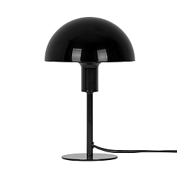 Tafelarmatuur ELLEN MINI halfrond, met Schakelaar, met Lamphouder E14 IP20, zwart glanzend 