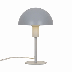 Tafelarmatuur ELLEN MINI halfrond, met Schakelaar, met Lamphouder E14 IP20, grijs, mat 
