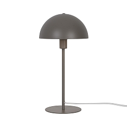 table lamp ELLEN 20 half round, with switch, with lamp socket E14 IP20, light brown, mat 