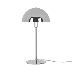 table lamp ELLEN 20 half round, with switch, with lamp socket E14 IP20, polished chrome 