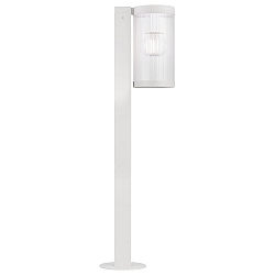 Staande armatuur voor buiten COUPAR met diffuser E27 IP54, wit mat dimbaar