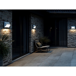 outdoor wall luminaire PONTIO 27 GU10 IP54, white 