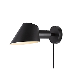 Wandarmatuur STAY SHORT E27 IP20, zwart 