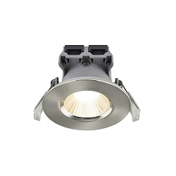 Downlight FREMONT set van 1 IP65, staal geborsteld dimbaar
