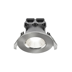 Downlight FREMONT set van 3 IP65, staal geborsteld dimbaar