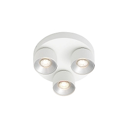Plafondarmatuur PITCHER 3-vlams GU10 IP20, wit dimbaar