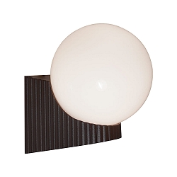 Wandarmatuur voor buitenshuis HAYLEY E27 IP44, bruin, mat, metallic, wit 