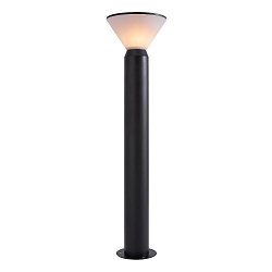Lichtpaal NOORSTAD E27 IP44, zwart mat, wit 