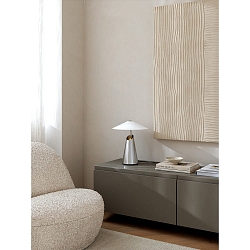 Tafelarmatuur TAIDO E27 IP20, chroom, glanzend, wit 