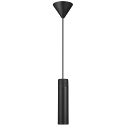 Pendelarmatuur TILO 1-vlams, rond GU10 IP20, zwart dimbaar