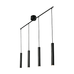 Pendelarmatuur VICO 4-vlams GU10 IP20, zwart dimbaar