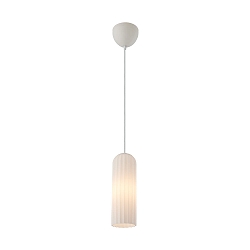 Pendelarmatuur MIELLA E27 IP20, wit dimbaar