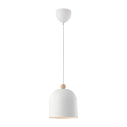 Pendelarmatuur GASTON E27 IP20, wit dimbaar