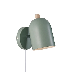 Wandarmatuur GASTON E27 IP20, groen 