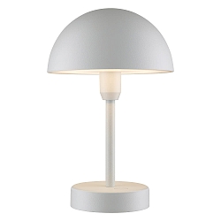 battery table lamp ELLEN TO-GO without charger, with IP charging station IP44, mat, white dimmable