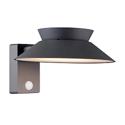 Wandlamp op zonne-energie JUSTINA met sensor IP44, antraciet 