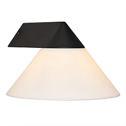 wall luminaire LINAS E27 IP54, black dimmable