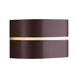 wall luminaire SIBELIS UP/DOWN E27 IP44, brown, metallic dimmable