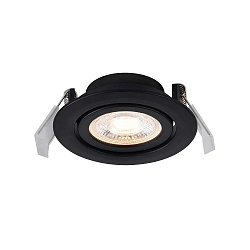 Inbouwarmatuur MONOLO set van 1 IP20, zwart dimbaar 4,8W 70 | 230 | 450lm 3000K 36� 36� CRI 80