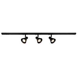 1-phase spot EIK LINK set of 3 GU10 IP20, black dimmable