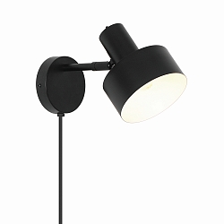 Wandarmatuur MATIS E27 IP20, zwart 