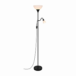 floor lamp LAURIA  E27, E14 IP20, black 