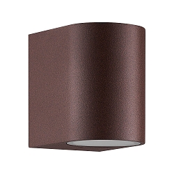 outdoor wall luminaire DION SINGLE GU10 IP44, rust dimmable