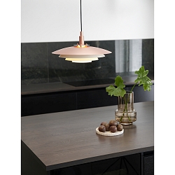 Pendelarmatuur BRETAGNE 38 G9 IP20, koper, wit 