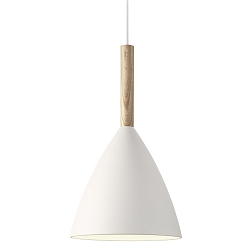 design for the people by Nordlux Pendant luminaire PURE 20, height 35cm, shade � 20cm, pendulum 300cm, E27, white
