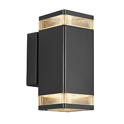 Wandarmatuur voor buitenshuis ELM UP/DOWN GU10 IP44, zwart