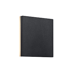 Nordlux LED Outdoor luminaire ARTEGO SQUARE, IP54, H/B/T 15/15/5 cm, 10W 3000K 572lm 120°, parallel connectable, black