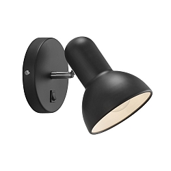Nordlux Wall luminaire TEXAS E27, height 18cm, shade � 12.5cm, depth 20cm, E27, black