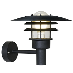 Wandarmatuur voor buitenshuis L�NSTRUP 32 E27 IP44, zwart