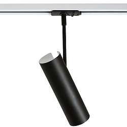 1-fase spot MIB 6 FOR LINK draaibaar GU10 IP20, zwart dimbaar