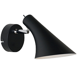 Wandarmatuur VANILA E14 IP20, zwart 