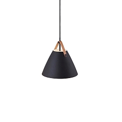 Pendelarmatuur STRAP 27 E27 IP20, zwart 