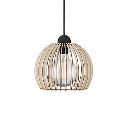 Pendelarmatuur CHINO 25 E27 IP20, bruin, zwart 