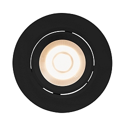 Inbouwarmatuur IP23, zwart dimbaar 6,5W