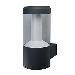 Wandarmatuur voor buitenshuis ENDURA� STYLE LANTERN MODERN cilindrisch, schakelbaar IP44, donkergrijs 
