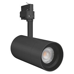 3-fase spot TRACKLIGHT SPOT ZOOM DIM D85 instelbaar, focusseerbaar IP20, zwart mat 