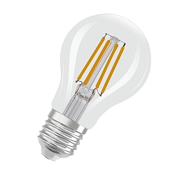 Filamentlamp standaardvorm CLASSIC A60 GLOWDIM Dim-To-Warm A60 helder E27 4W 470lm 2200-2700K 320� CRI 80-89 dimbaar