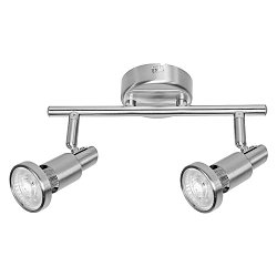 Spotlight bar LED SPOT 2-vlams, instelbaar GU10 IP20