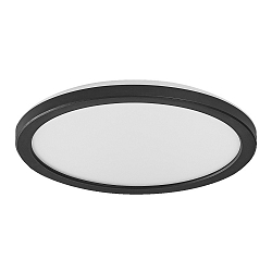 Plafondarmatuur SMART ORBIS UL SLIM BL 235 RGBTW BK Tunable White, RGBW, bedienbaar via WLAN / WIFI, dimbaar