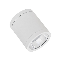 outdoor ceiling luminaire DL SURFACE IP65 DN 90 P 15W 830 36D WT cylindrical, surface-mounted version IP65/IP65, white
